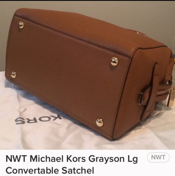 Michael Kors Grayson LG Convertible Satchel Purse NWT - Picture 6 of 6